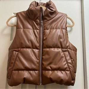 Ambiance Tan Puffer Vest size S